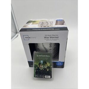 Electric Wax Warmer 4" X 4" Brand New With 2.5 Ounce Wax Cubes